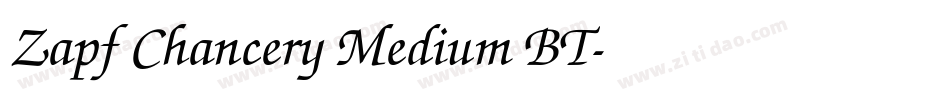 Zapf Chancery Medium BT字体转换